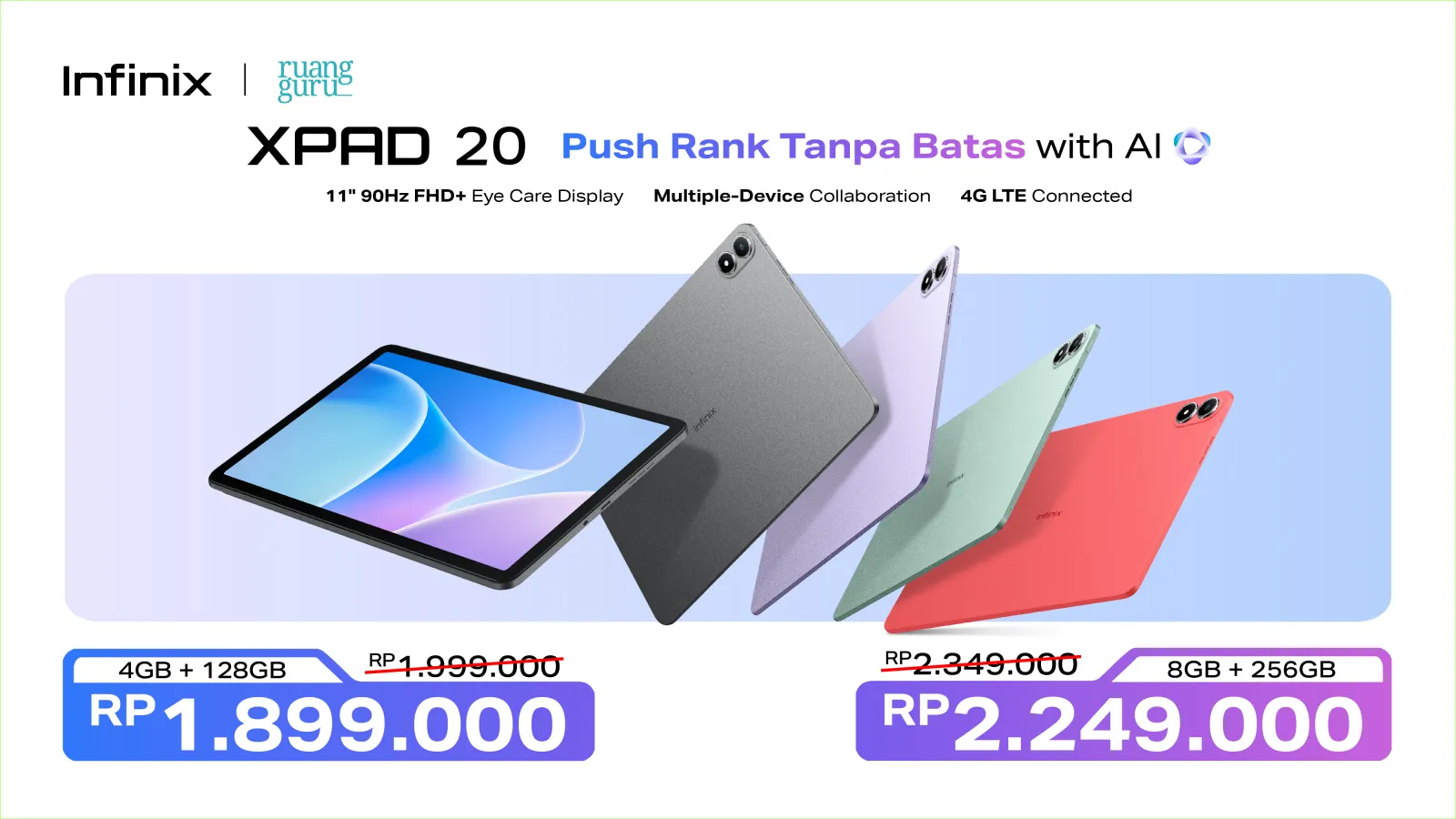 Infinix XPAD 20 Rilis di Indonesia, Harga Ramah Kantong